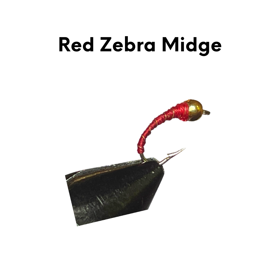 Brookbow Red Zebra Midge Tying Kit