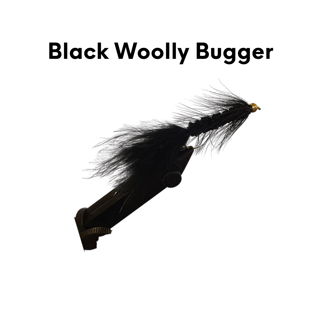 Brookbow Black Woolly Bugger Tying Kit - brookbow